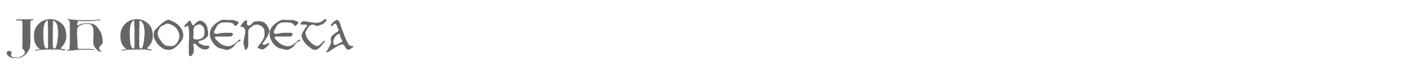 JMH Moreneta JMH Moreneta.otf font preview